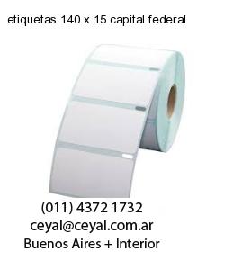 etiquetas 140 x 15 capital federal