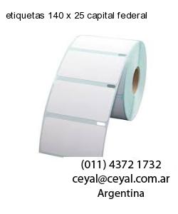 etiquetas 140 x 25 capital federal