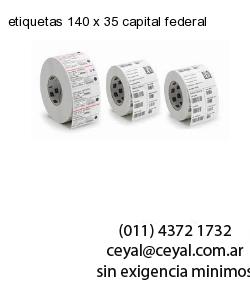 etiquetas 140 x 35 capital federal