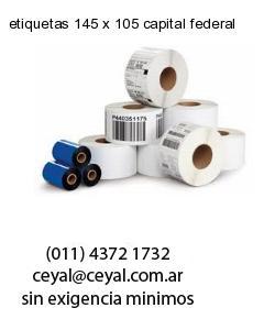 etiquetas 145 x 105 capital federal