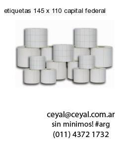 etiquetas 145 x 110 capital federal