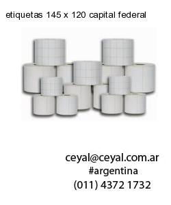 etiquetas 145 x 120 capital federal