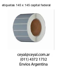 etiquetas 145 x 145 capital federal