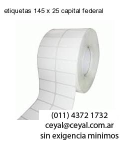 etiquetas 145 x 25 capital federal