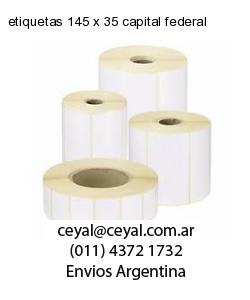 etiquetas 145 x 35 capital federal