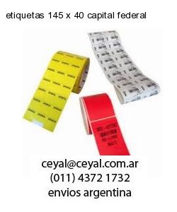 etiquetas 145 x 40 capital federal