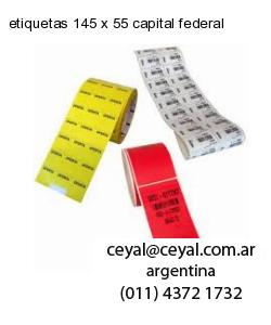 etiquetas 145 x 55 capital federal