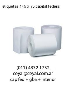 etiquetas 145 x 75 capital federal