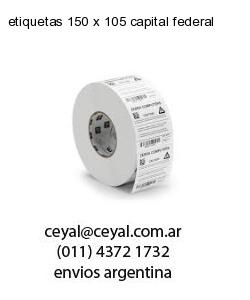 etiquetas 150 x 105 capital federal