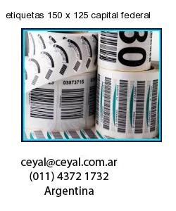 etiquetas 150 x 125 capital federal