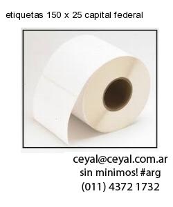etiquetas 150 x 25 capital federal