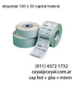 etiquetas 150 x 30 capital federal