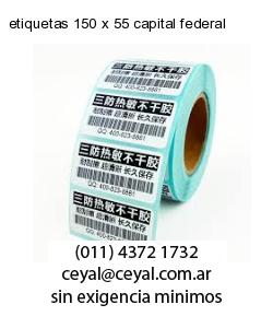 etiquetas 150 x 55 capital federal
