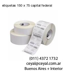 etiquetas 150 x 75 capital federal