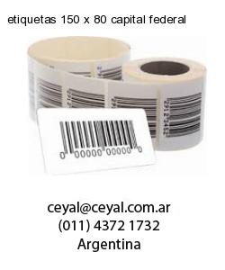 etiquetas 150 x 80 capital federal
