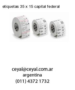 etiquetas 35 x 15 capital federal