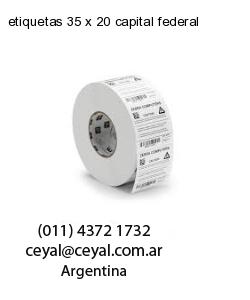 etiquetas 35 x 20 capital federal