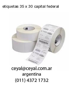 etiquetas 35 x 30 capital federal
