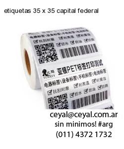 etiquetas 35 x 35 capital federal