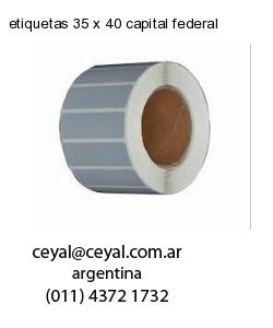 etiquetas 35 x 40 capital federal