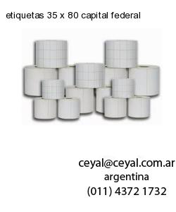 etiquetas 35 x 80 capital federal