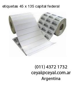 etiquetas 45 x 135 capital federal