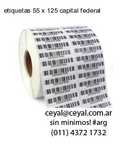 etiquetas 55 x 125 capital federal