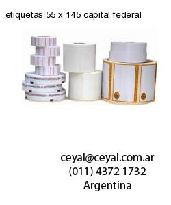 etiquetas 55 x 145 capital federal
