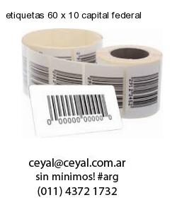 etiquetas 60 x 10 capital federal
