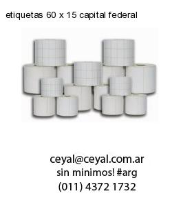 etiquetas 60 x 15 capital federal