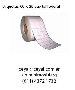 etiquetas 60 x 25 capital federal