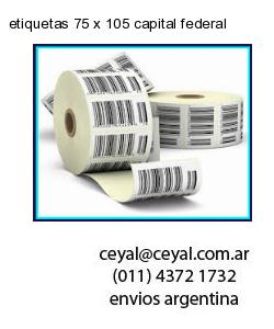 etiquetas 75 x 105 capital federal