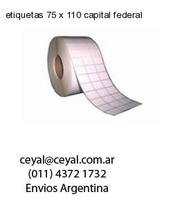 etiquetas 75 x 110 capital federal