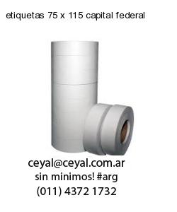 etiquetas 75 x 115 capital federal