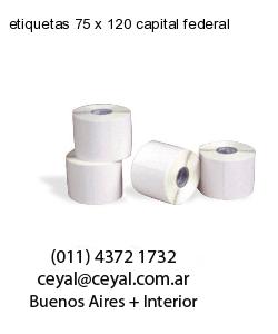 etiquetas 75 x 120 capital federal