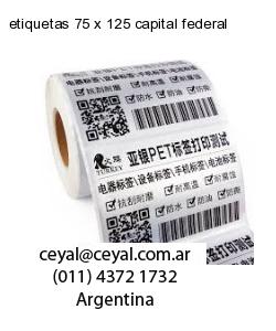 etiquetas 75 x 125 capital federal