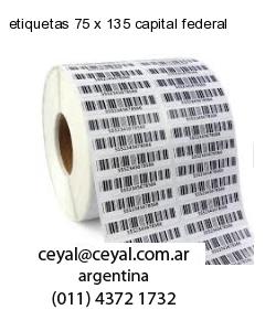 etiquetas 75 x 135 capital federal