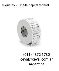 etiquetas 75 x 145 capital federal