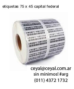 etiquetas 75 x 45 capital federal