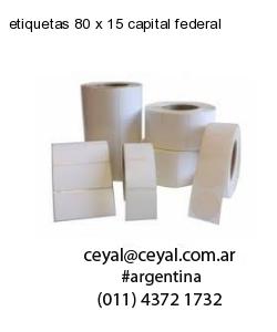 etiquetas 80 x 15 capital federal
