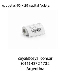etiquetas 80 x 25 capital federal