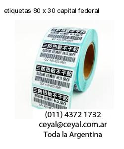 etiquetas 80 x 30 capital federal