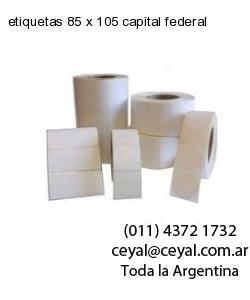 etiquetas 85 x 105 capital federal