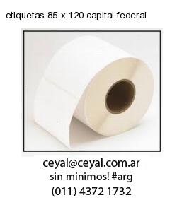 etiquetas 85 x 120 capital federal