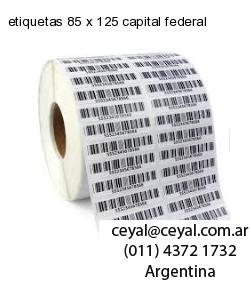 etiquetas 85 x 125 capital federal