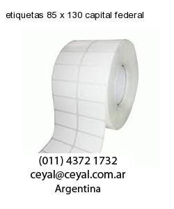 etiquetas 85 x 130 capital federal