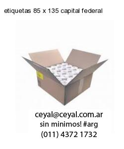 etiquetas 85 x 135 capital federal