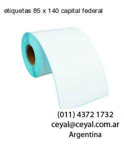 etiquetas 85 x 140 capital federal