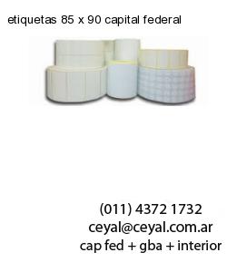 etiquetas 85 x 90 capital federal