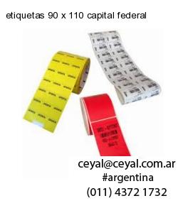 etiquetas 90 x 110 capital federal